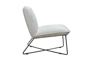 Nowoczesny fotel HERMES z metalowymi nogami