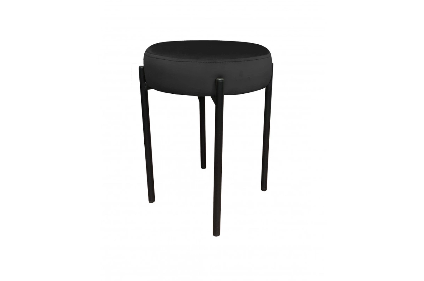 Tapicerowany taboret TERZO na metalowych nogach / kolor tkaniny + podstawy do wyboru!