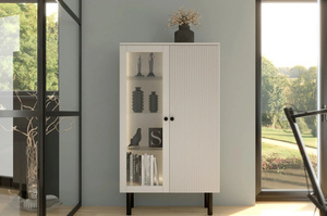 Biała witryna Visby NORVIK High / szer. 80 cm