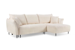 Nowoczesny rozkładany narożnik LOCA z funkcją spania i pojemnikiem na pościel