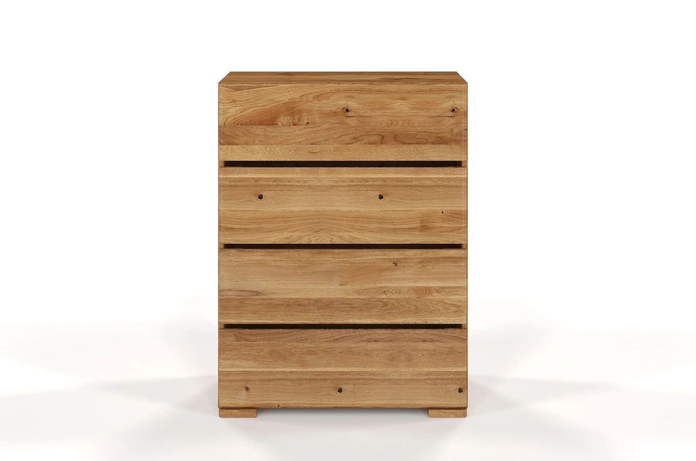 Drewniana komoda dębowa Visby Sandemo 4S80 / szer. 80 cm