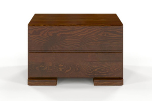 Drewniana szafka nocna sosnowa Visby Sandemo 1S / kolor biały