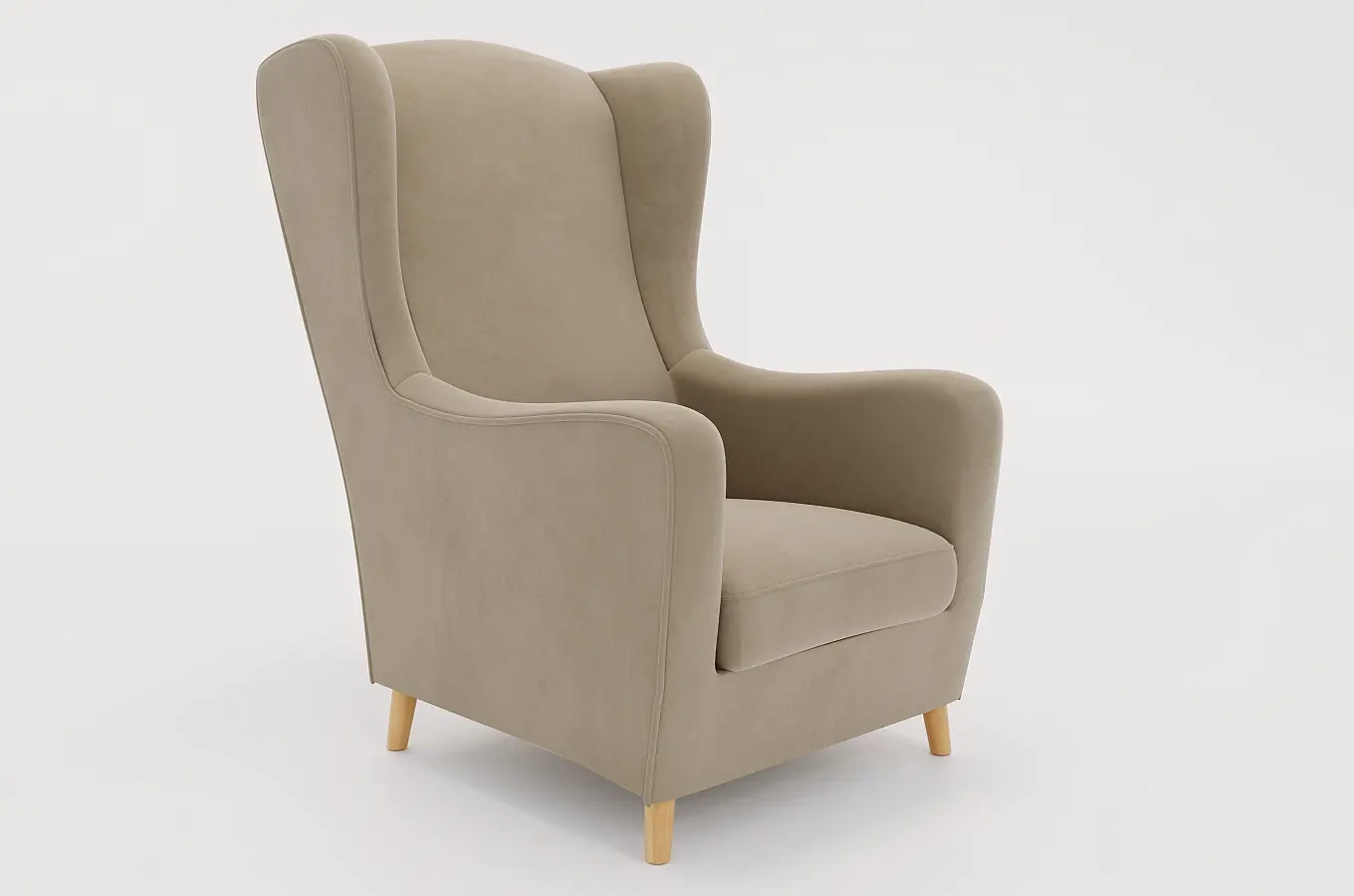 Fotel uszak Skandica AGNETA / 4 kolory tapicerki + 2 kolory nóg do wyboru!