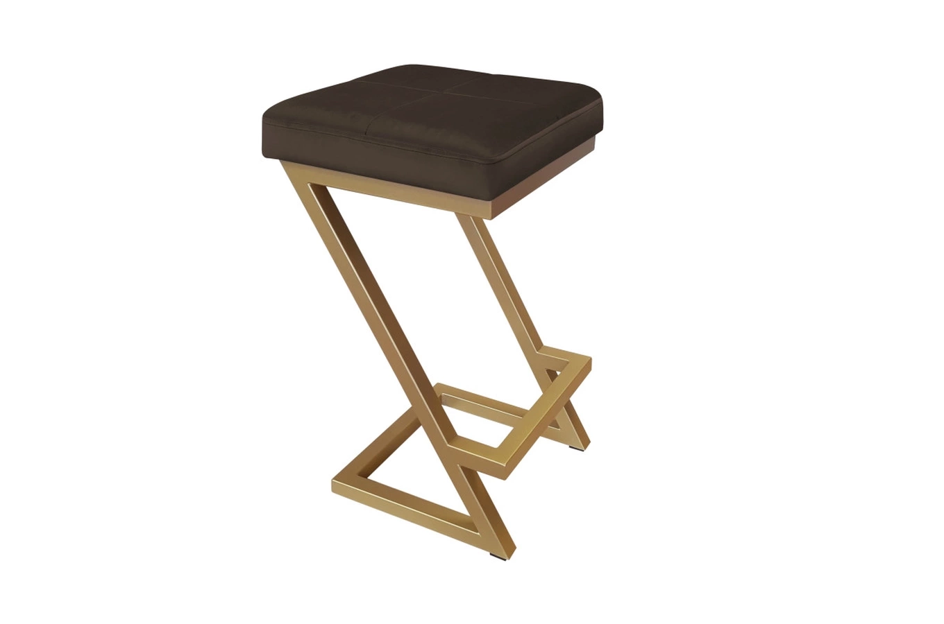 Tapicerowany hoker DIZI na metalowych nogach / kolor tkaniny + podstawy do wyboru!