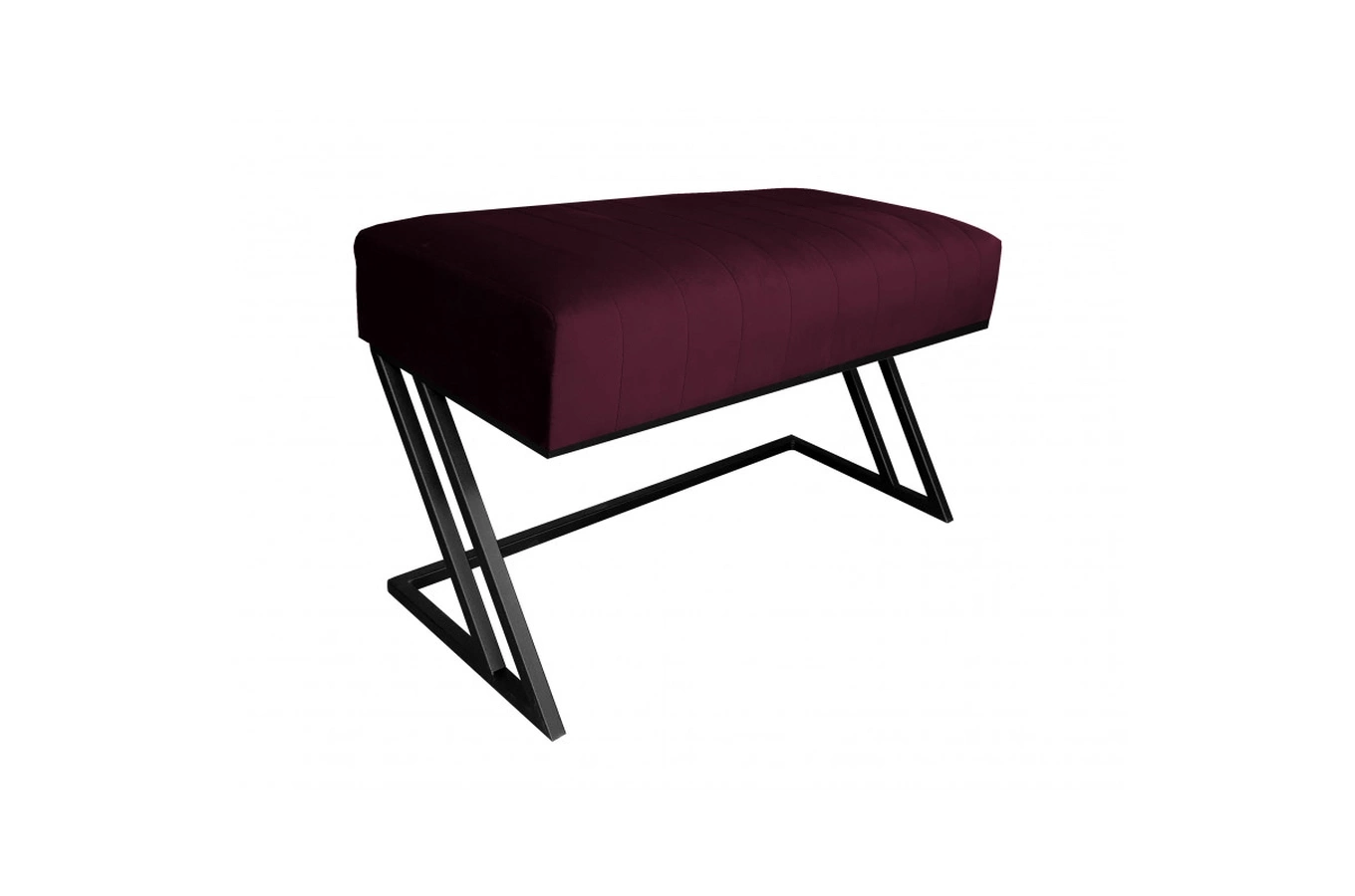 Tapicerowana ławka DIZI na metalowych nogach / kolor tkaniny + podstawy do wyboru!