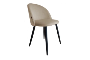 Tapicerowane krzesło CELYN na metalowych nogach