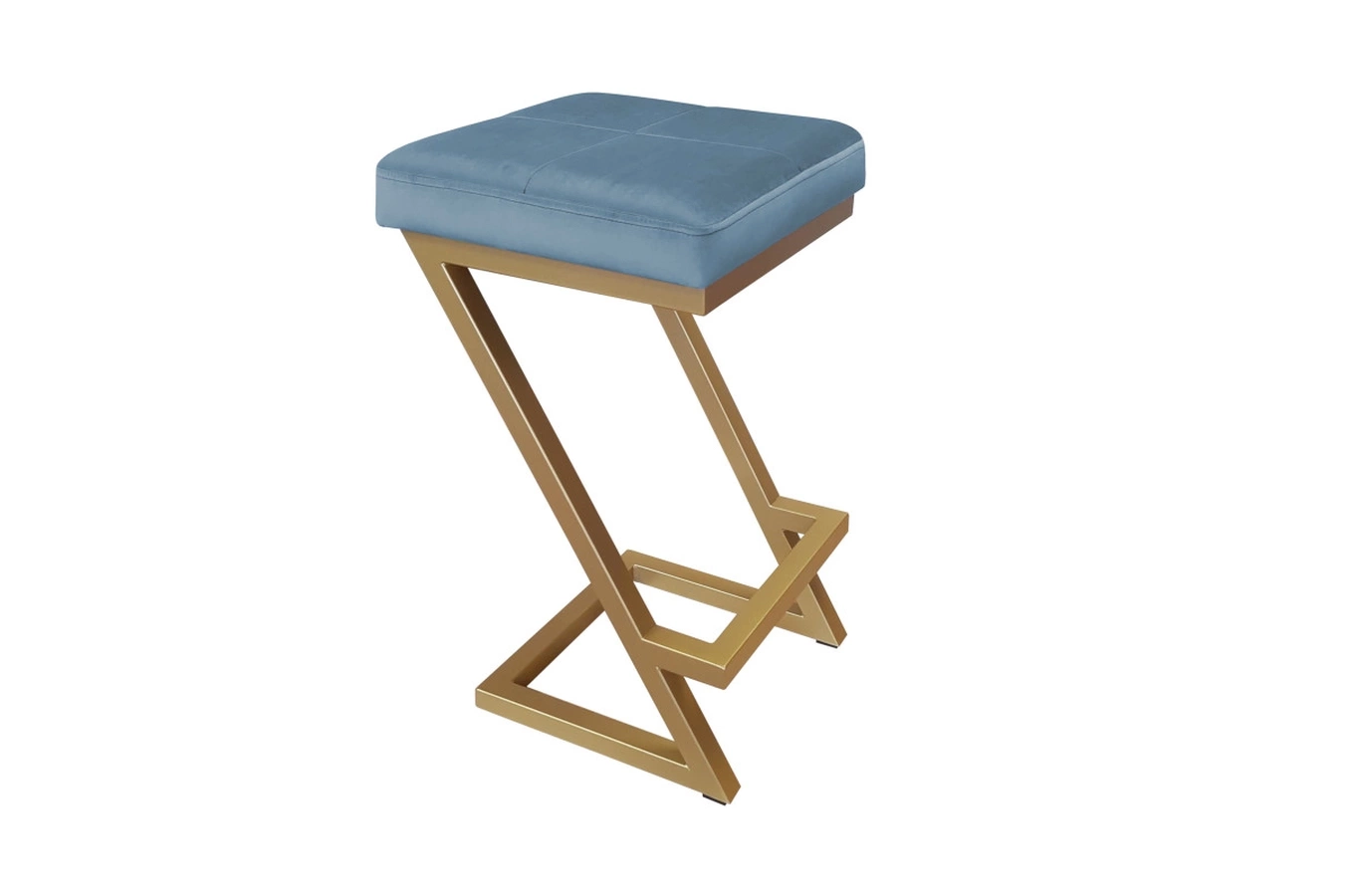 Tapicerowany hoker DIZI na metalowych nogach / kolor tkaniny + podstawy do wyboru!