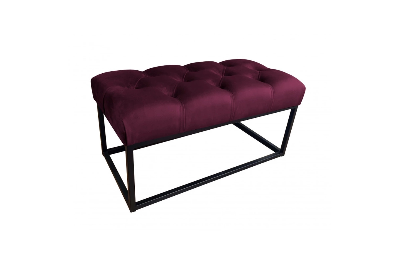 Tapicerowana ławka CITY na metalowych nogach / kolor tkaniny + podstawy do wyboru!