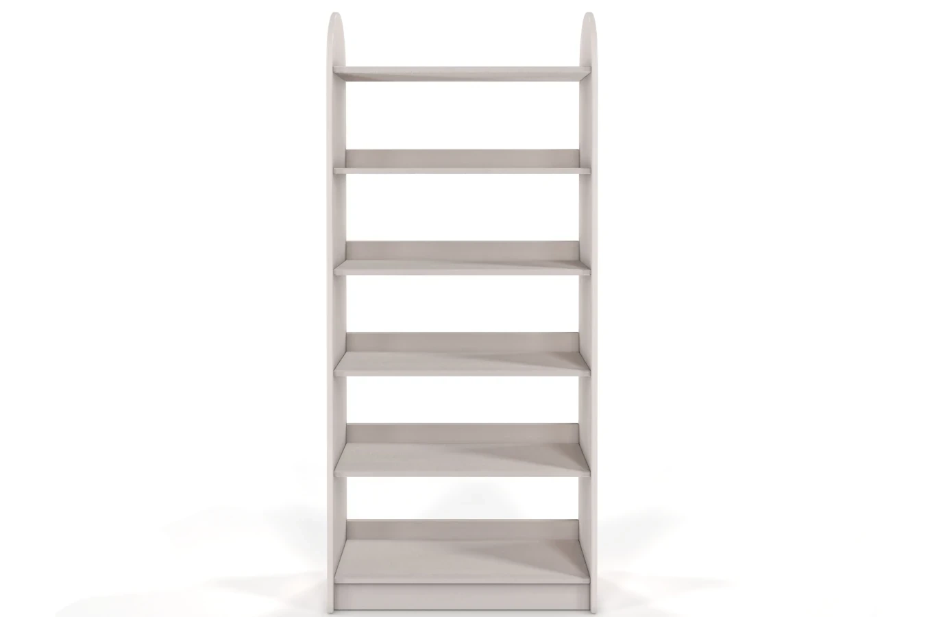 Regał drewniany bukowy Visby KLIPPEN / szerokość 80 cm, kolor biały