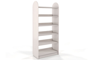 Regał drewniany bukowy Visby KLIPPEN / szerokość 80 cm, kolor biały