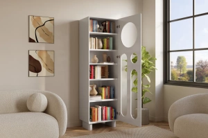 Nowoczesny regał z ażurowymi frontami Skandica OKO / szer. 60 cm