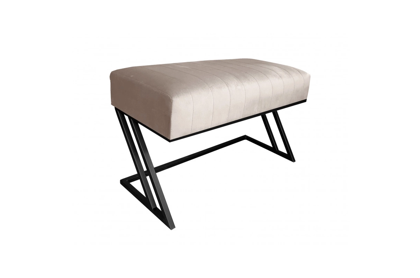 Tapicerowana ławka DIZI na metalowych nogach / kolor tkaniny + podstawy do wyboru!