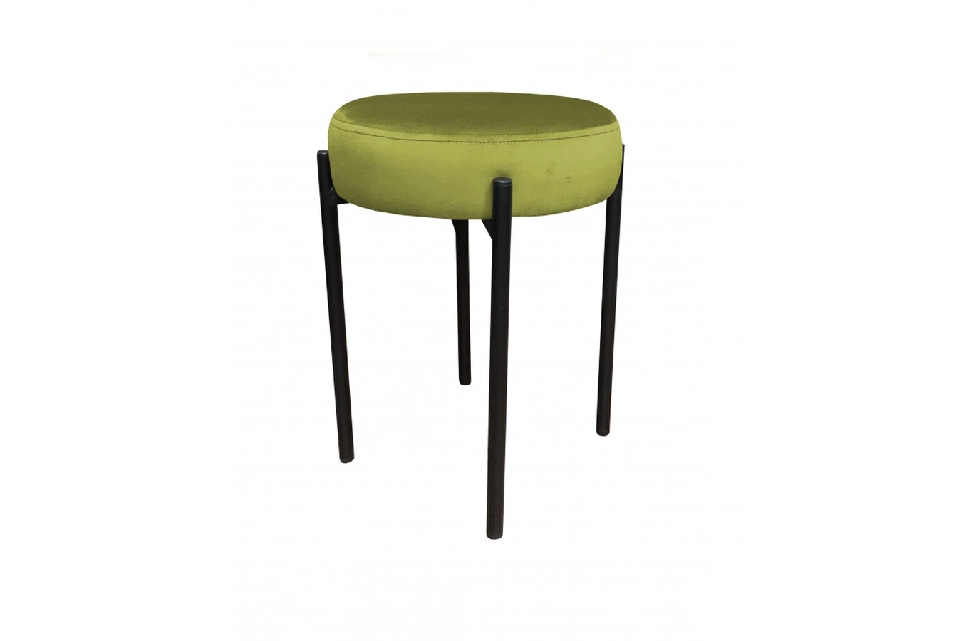 Tapicerowany taboret TERZO na metalowych nogach / kolor tkaniny + podstawy do wyboru!