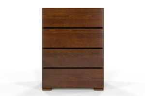 Drewniana komoda sosnowa Visby Sandemo 4S80 / szer. 80 cm, kolor naturalny