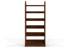 Regał drewniany bukowy Visby KLIPPEN / szerokość 80 cm, kolor orzech