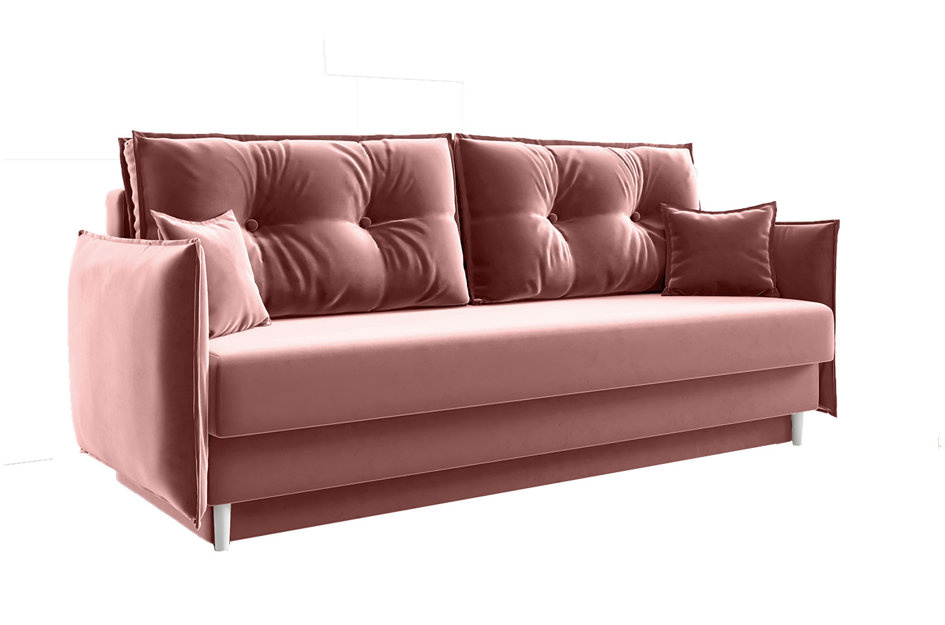 Elegancka sofa BRADLEY z funkcją spania i pojemnikiem na pościel