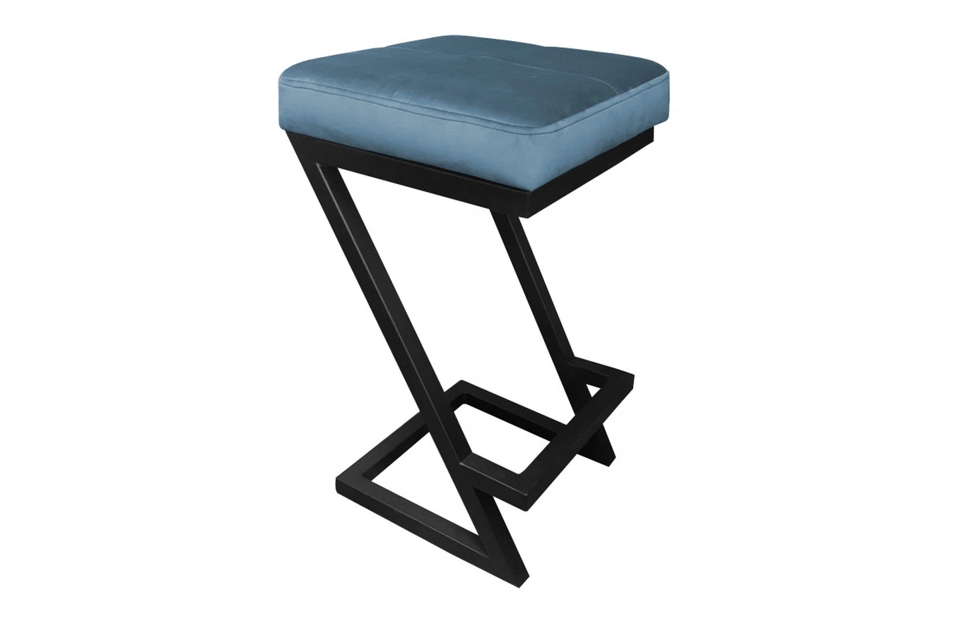 Tapicerowany hoker DIZI na metalowych nogach / kolor tkaniny + podstawy do wyboru!