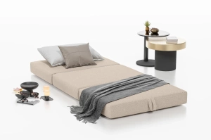Tapicerowany puf-materac FRUGO rozkładany / szer. 92 cm