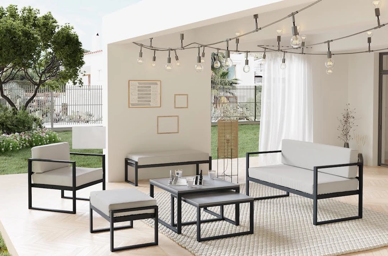 Tapicerowany fotel do ogrodu MONACO