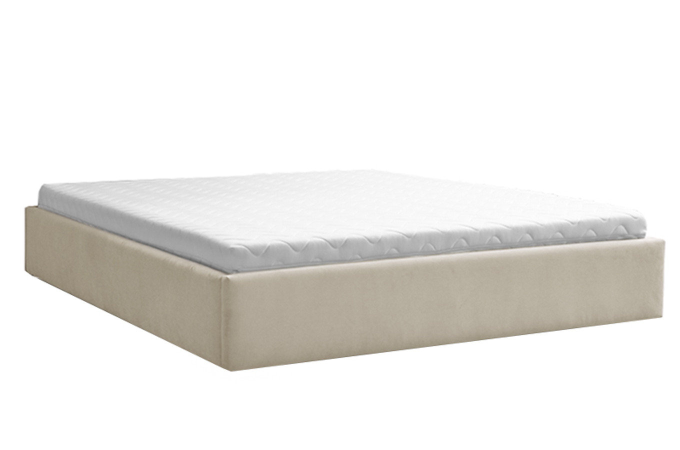 Klasyczne łóżko tapicerowane do sypialni ROLAND - bez zagłówka