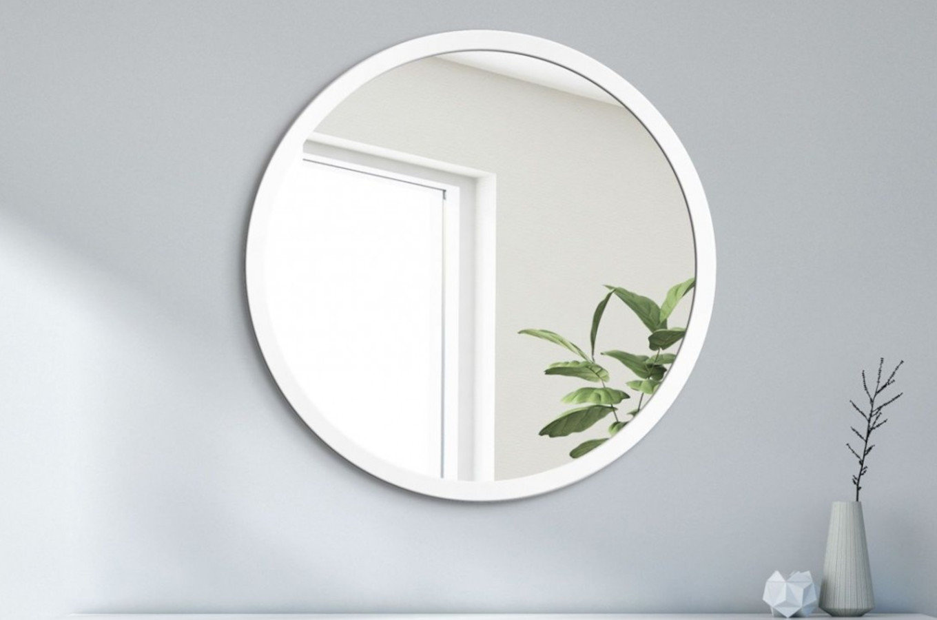 Okrągłe lustro SCANDINAVIA BOLD / rama dostępna w 5 kolorach