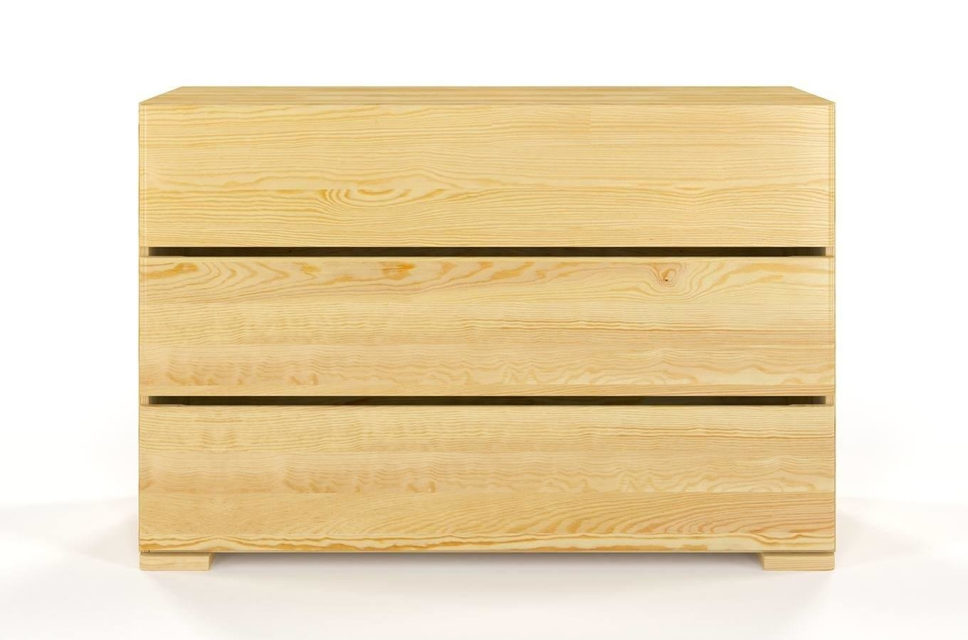 Drewniana komoda sosnowa Visby Sandemo 3S / kolor naturalny