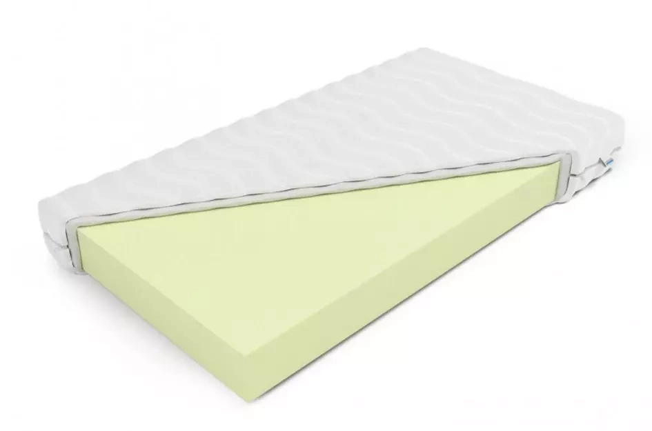 Materac piankowy Visby HUSS, twardość H2 / 80x200 cm, pokrowiec aloe vera