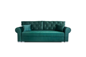 Elegancka sofa ROSIE z funkcją spania i pojemnikiem na pościel / szerokość 250 cm
