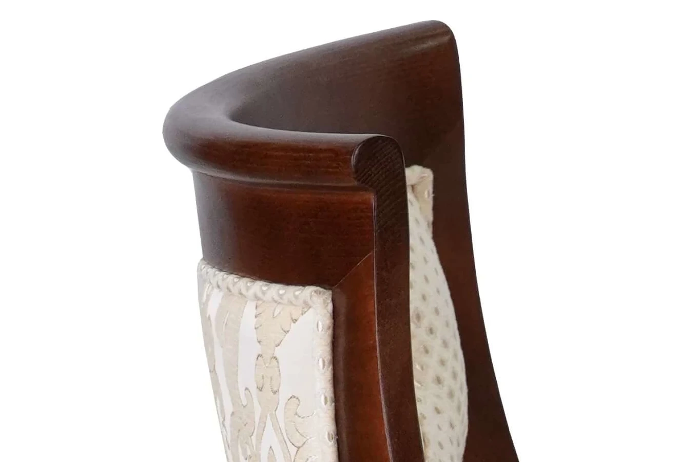 Eleganckie krzesło tapicerowane 856 z pikowanym oparciem