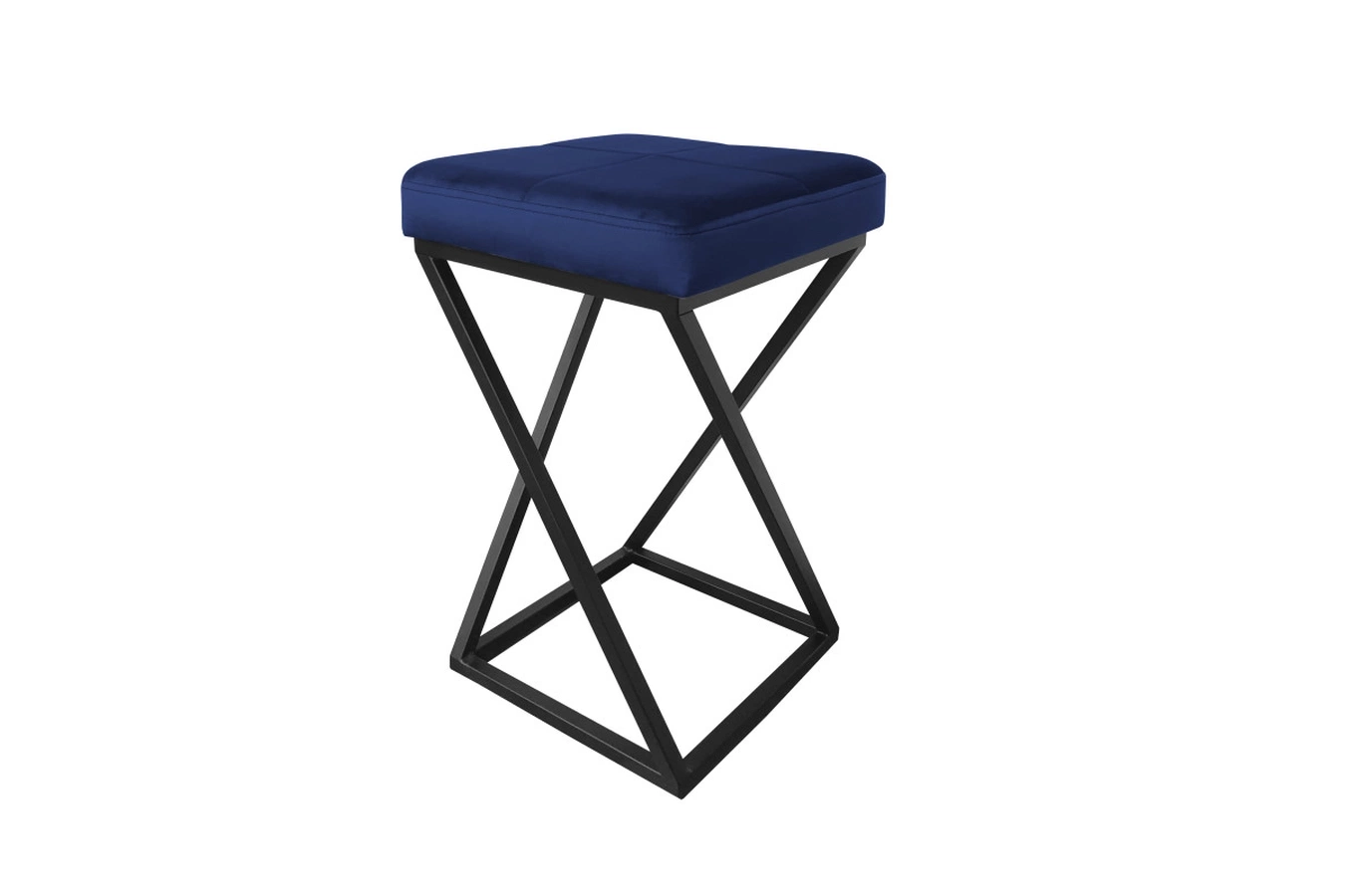 Tapicerowany hoker DIXI na metalowych nogach / kolor tkaniny + podstawy do wyboru!