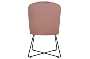 Krzesło tapicerowane CORNELIA X z pionowymi przeszyciami 