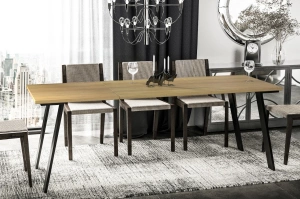 Nowoczesny rozkładany stół LIWIA 130-210 x 80 cm (dąb nature)