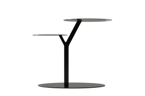 Metalowy stolik pomocniczy do salonu Kayani IROKO / kolor czarny