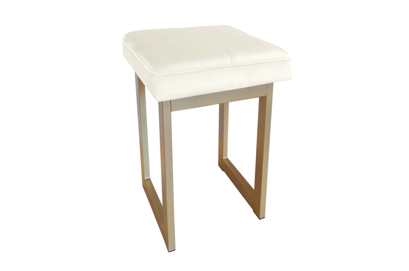 Tapicerowany taboret PRIMO na metalowych nogach / kolor tkaniny + podstawy do wyboru!