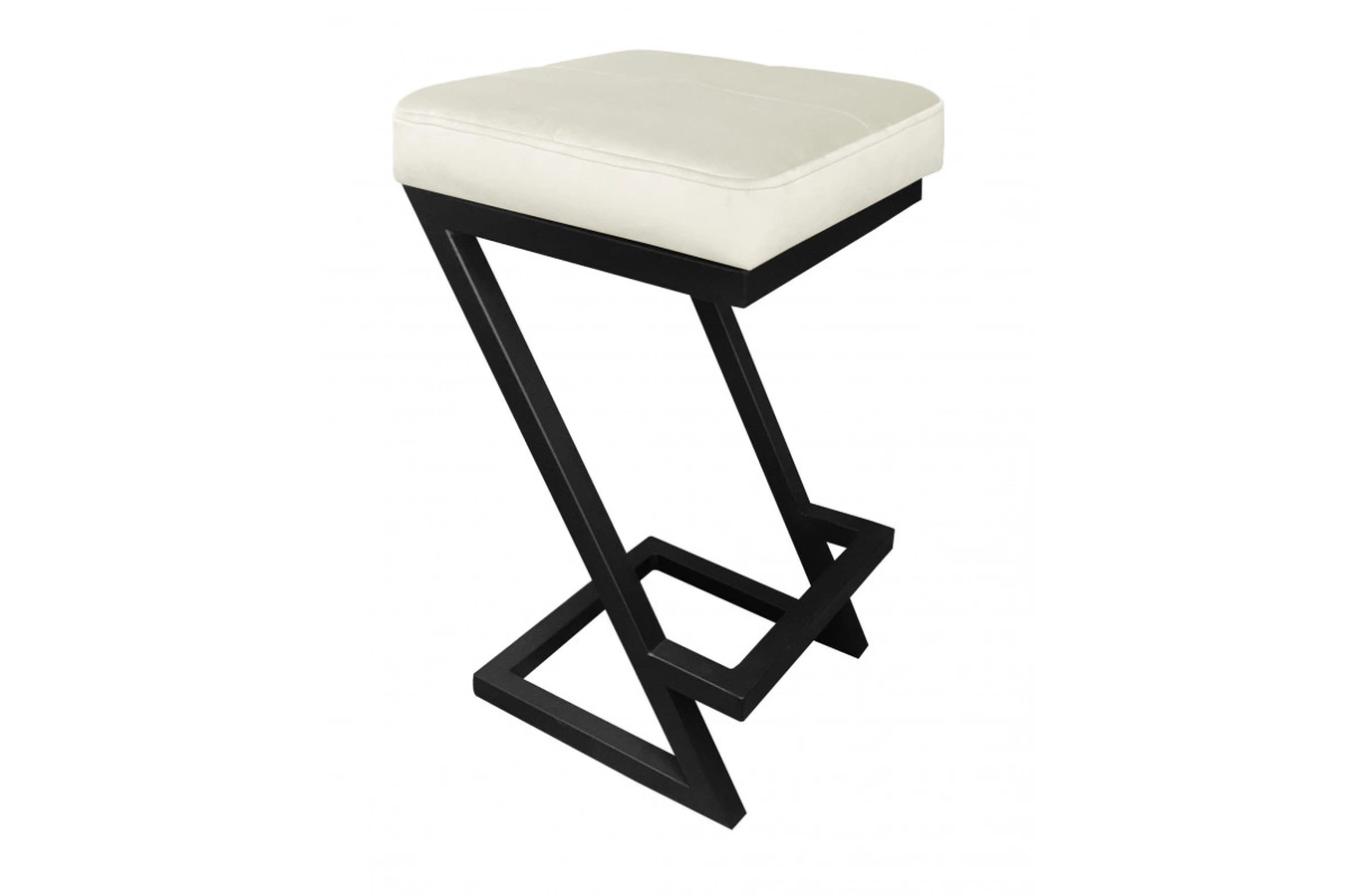 Tapicerowany hoker DIZI na metalowych nogach / kolor tkaniny + podstawy do wyboru!