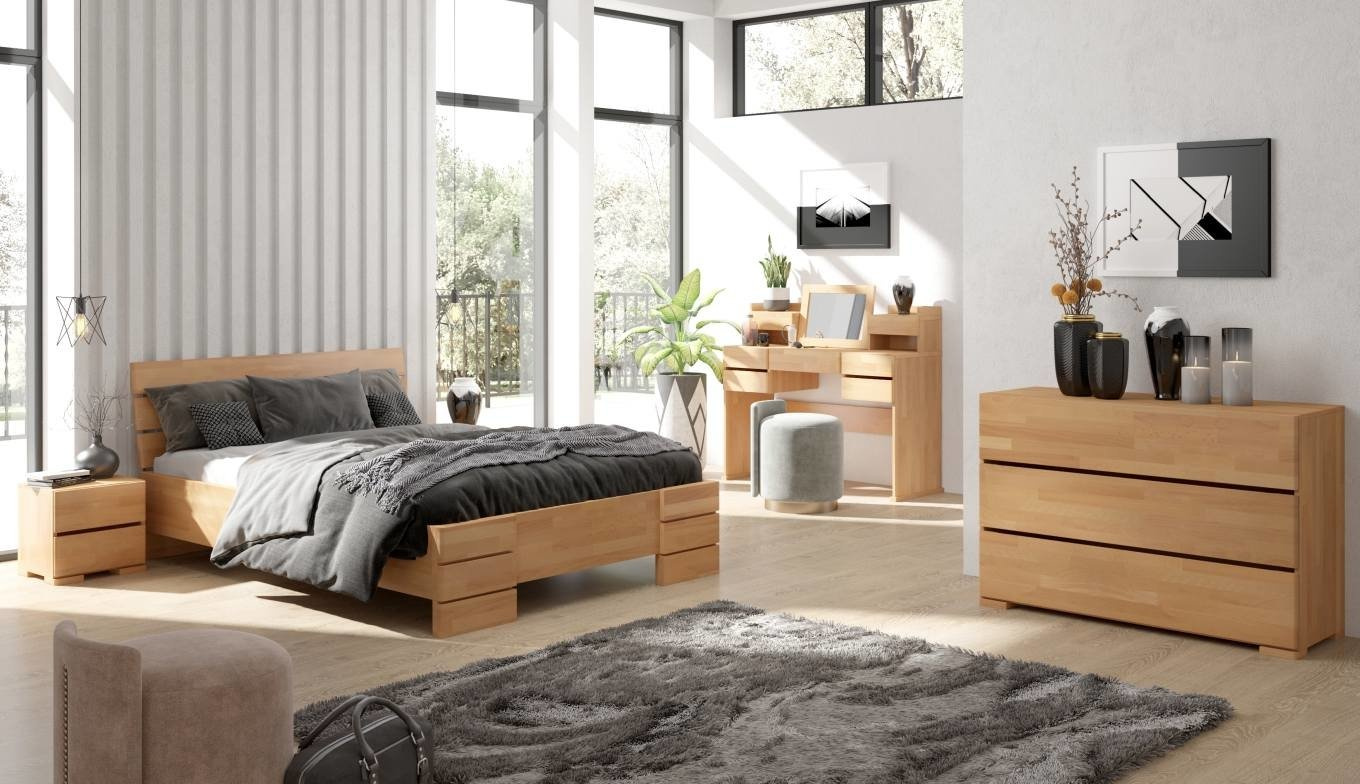 Drewniana komoda bukowa Visby Sandemo 3S / kolor palisander