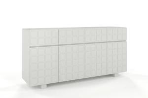 Nowoczesna komoda z frontami 3D Skandica CUBO LONG / kolor szary mleczny / szer. 169 cm