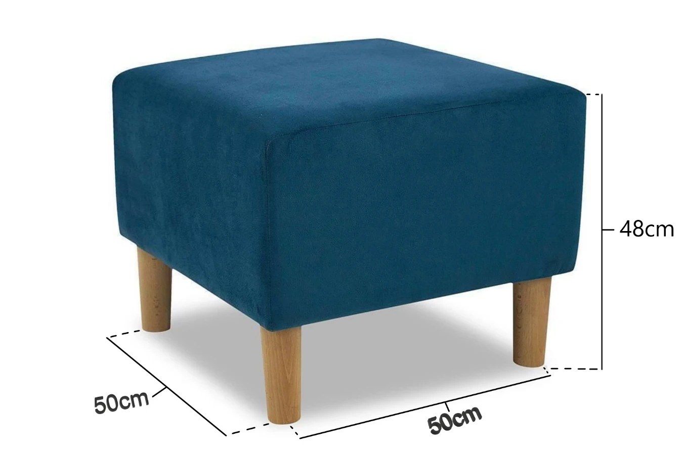 Wysyłka w 48h! Tapicerowany puf LARS