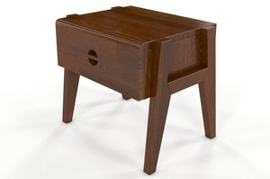 Szafka nocna drewniana sosnowa Visby RADOM / kolor biały