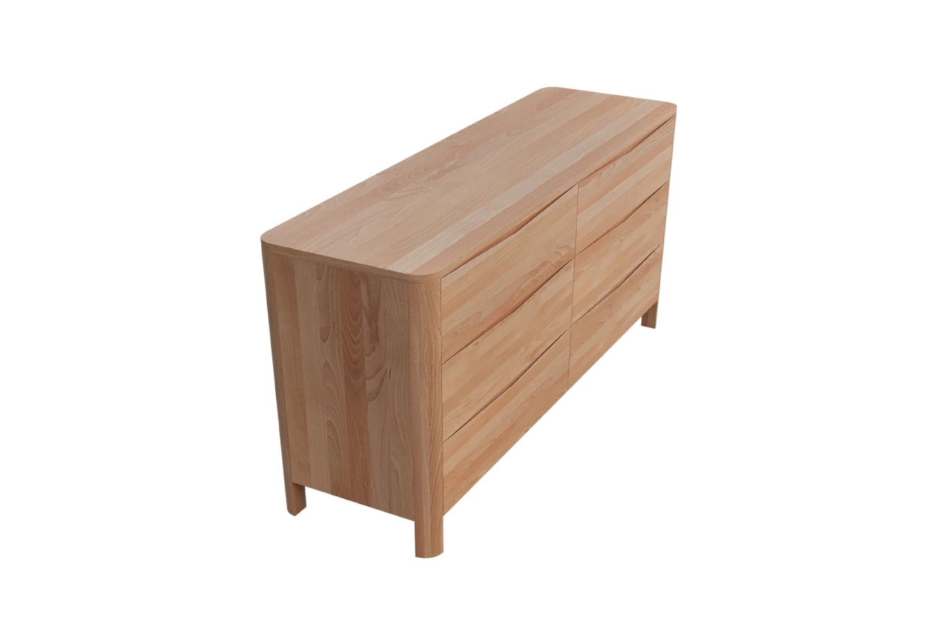 Drewniana komoda bukowa Visby MODENA LOW 150