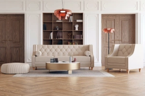 Elegancki fotel RETRO + w angielskim stylu