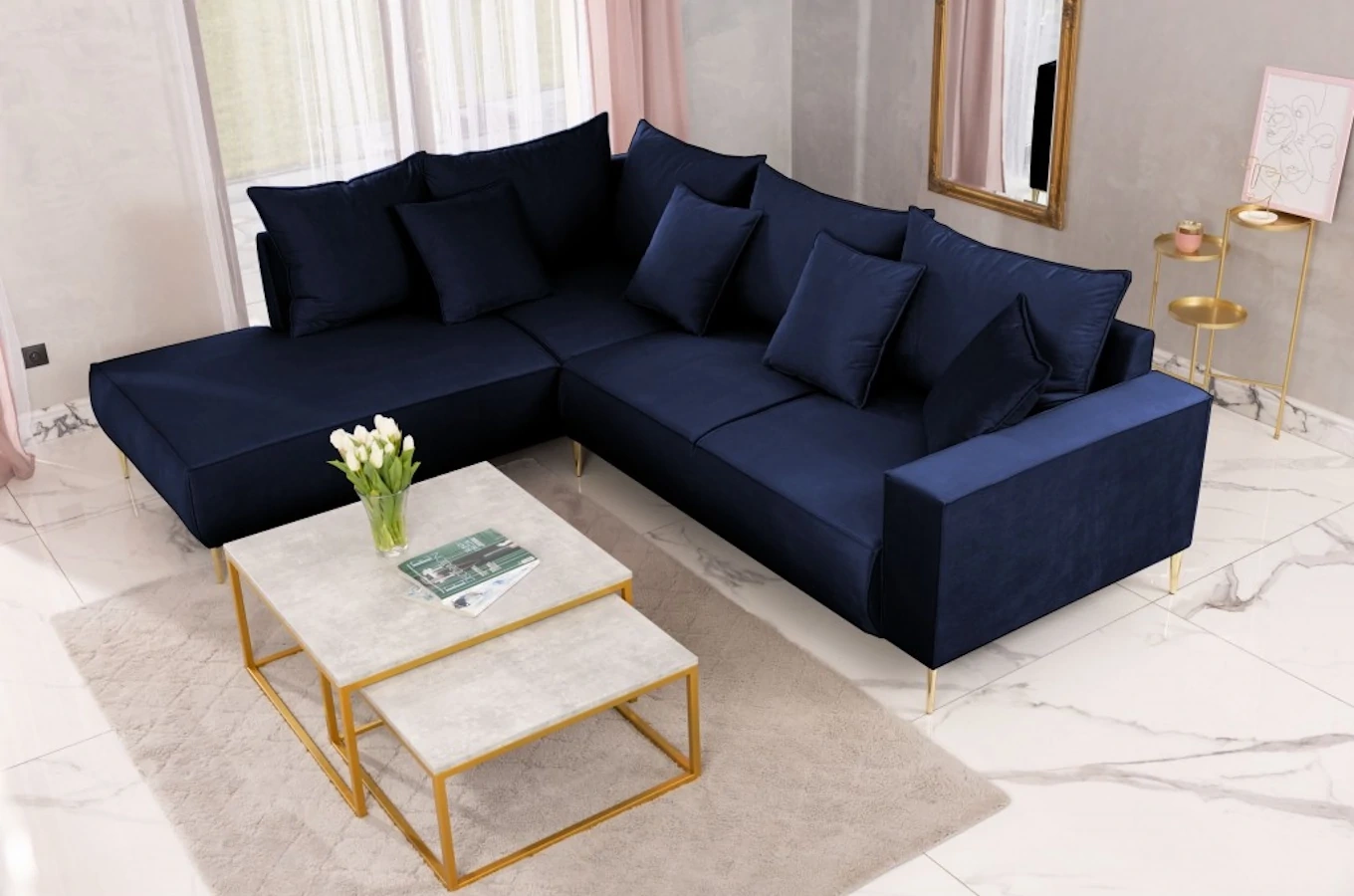 Nowoczesny narożnik VANILLA