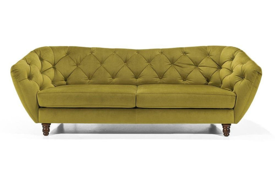 Elegancka sofa DOLORES z pikowanym oparciem / szerokość 240 cm