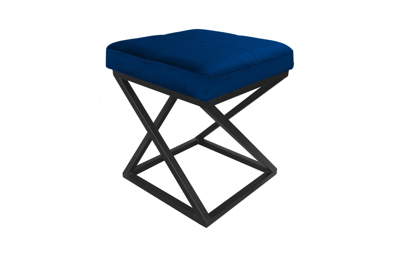 Tapicerowany puf DIXI na metalowych nogach / kolor tkaniny + podstawy do wyboru!