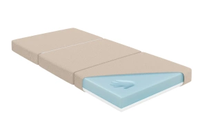 Tapicerowany puf-materac FRUGO rozkładany / szer. 92 cm