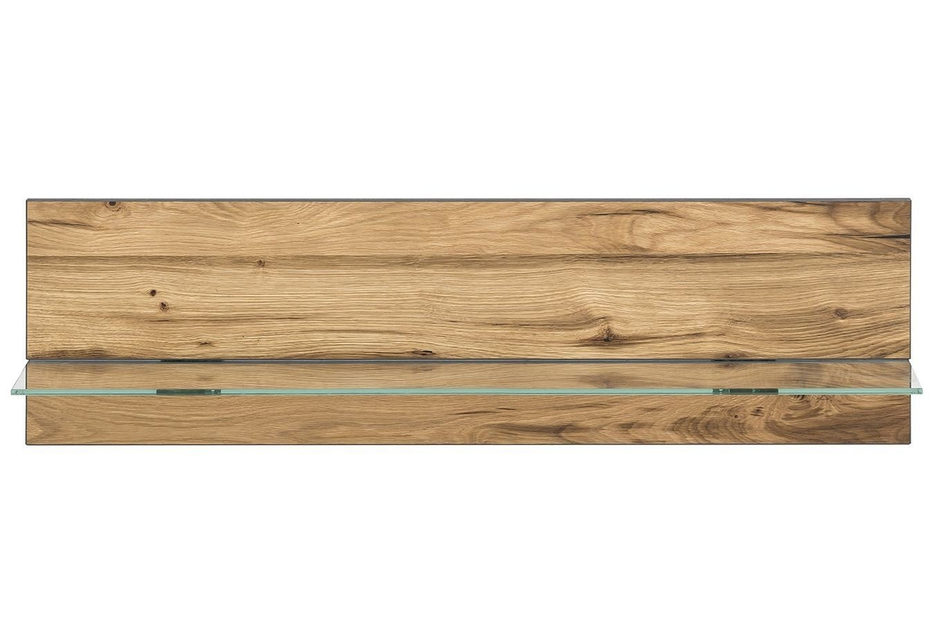 Nowoczesna dębowa półka wisząca TURID / 117.5x36x25 cm