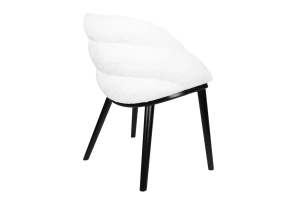 Drewniane krzesło KR-31 z tapicerowanym siedziskiem