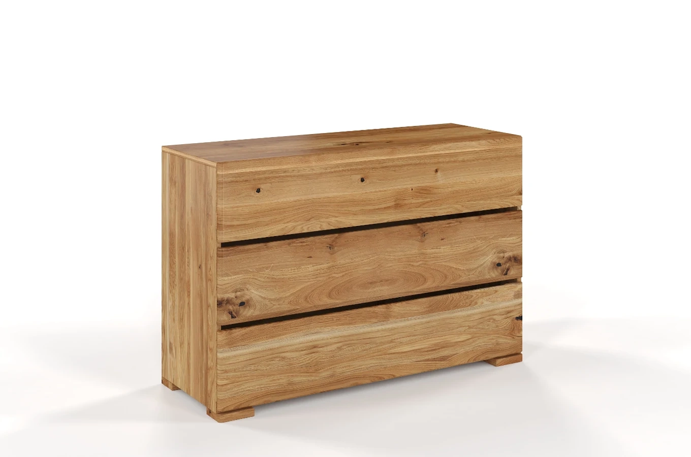 Drewniana komoda dębowa Visby SANDEMO 3S / olej naturalny