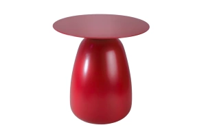 Stolik drewniany Kayani BAOBAB 34 różne kolory, wys. 34 cm / kolor bordowy