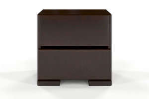 Drewniana szafka nocna sosnowa Visby Sandemo High 2S / kolor palisander